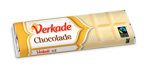Verkade Chocolade Reep Witte Chocolade (white Chocolate Bar)12 Bars Ea X 2.65oz /75gr logo