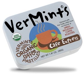 Vermints All Natural, Organic Cafe Express Pastilles, 6/1.4-oz Tins logo