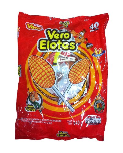 Vero Elote Lollipops Mexican Candies 40 Pieces logo