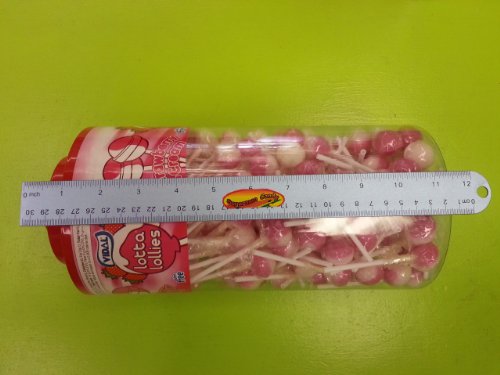 Vidal Lotta Lollies Pink and White Lollipops 150 Pieces logo