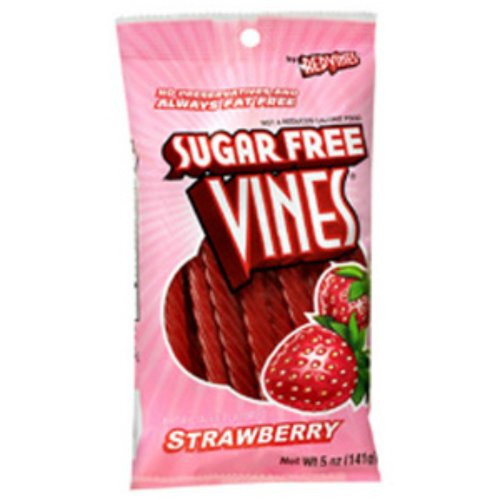 Vines Sugar Free Red Original Licorice Twists 5 Ounce Theater Size Pack 1 Pouch logo