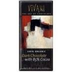 Vivani 100% Organic 85% Cocoa Dark Chocolate 3.5 Oz. logo