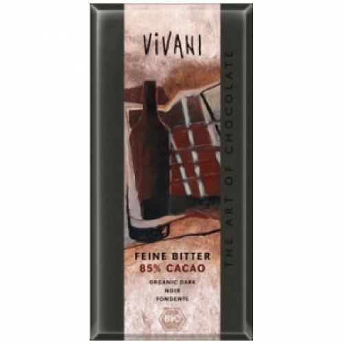 Vivani Dark Chocolate Bar With 85 Co ( 10×3.5 Oz) logo