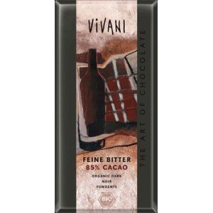 Vivani Organic Dark Chocolate Bar With 85 Percent Cocoa, 3.5 Ounce — 10 Per Case. logo