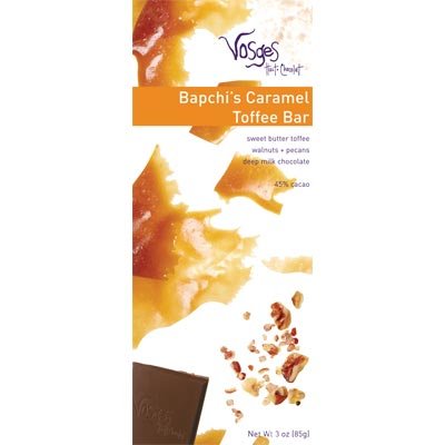 Vosges Bapchi’s Caramel Toffee Exotic Chocolate Bar logo