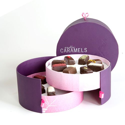 Vosges Exotic Caramels In Hat Box (1.5 Pound) logo