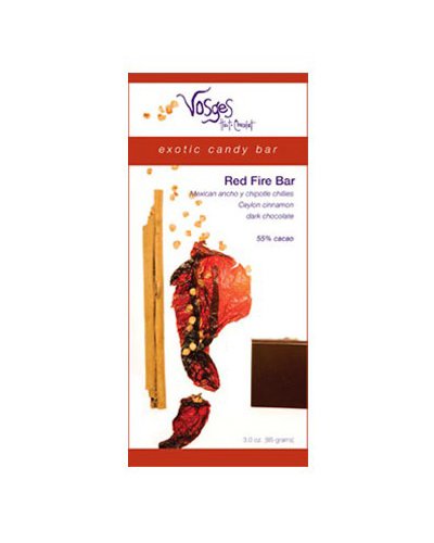 Vosges Red Fire Chocolate Bar, 3 ounce Bars (Pack of 4) logo