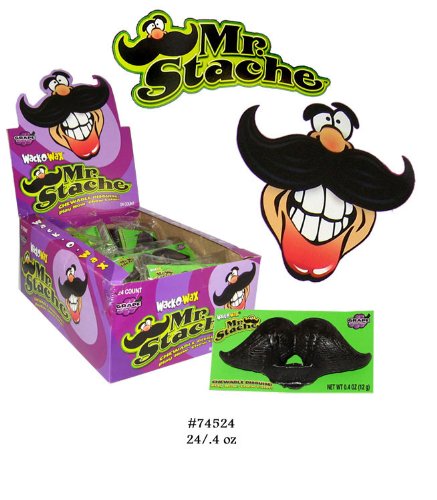 Wack-o-wax Mr. Stache (Pack of 24) logo