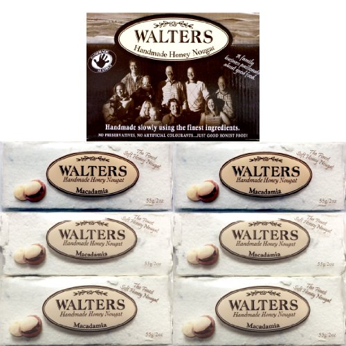 Walters Homemade Honey Macadamia Nougat, 2 ounce Packages (Pack of 6) logo