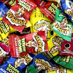 Warheads Extreme Sour Candy [500ct Bag] logo