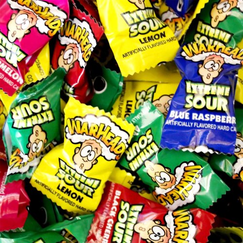 Warheads Hard Sour Candy 1lb Bag logo