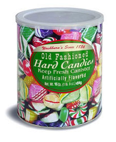 Washburn’s Old Fashioned Hard Candy 16 Oz Canister logo