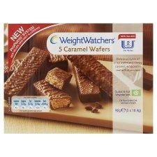 Weight Watchers Caramel Wafers 5×18.4g – Pack of 6 logo