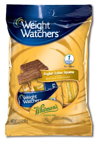 Weight Watchers English Toffee Squares, 3.25 ounce Peg Bags (Pack of 5) logo