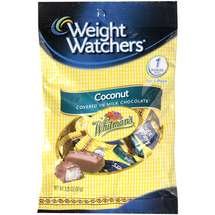 Weight Watchers Rich Milk Chocolate Covered Coconut Candy, 3.25 Oz. Bag (Pack of 6 Bags) logo