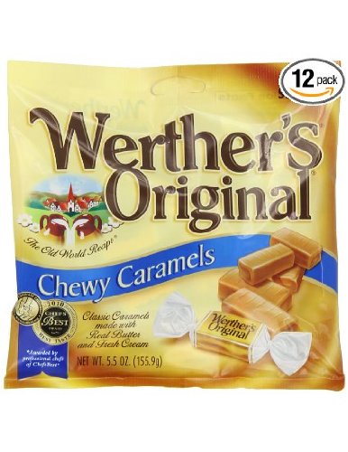 Werther’s, Original Chewy Caramels, 5.5oz Bag (Pack of 4) logo