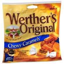 Werthers Original Chewy Caramels Butter & Cream By Storck Made In Germany 10 Bags Of 3 Oz For A Total Of 30 Oz 850g logo