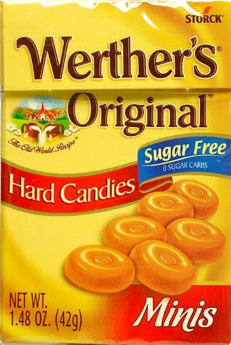 Werther’s Original Mini Sugar Free Hard Candy, 1.48 ounce Flip Top Boxes (Pack of 24) logo