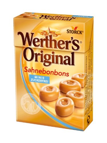 Werther’s Original Minis Zuckerfrei, 10er Pack (10 X 42 G Packung) logo