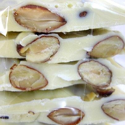 White Chocolate Almond Bark – 1lb Gift Box logo