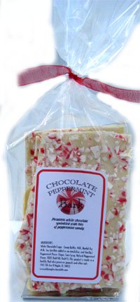 White Chocolate Peppermint Bark Gift Bag logo