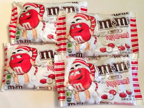 White Chocolate Peppermint M&M Candies 9.9 Oz Bags, 4 Pack logo