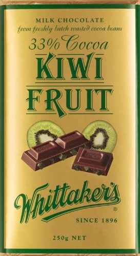 Whittakers Chocolate Block Kiwifruit 250g logo