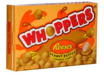 Whoppers Reese’s Peanut Butter Flavored Candy 4 Oz logo