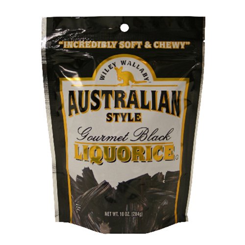 Wiley Wallaby Gourmet Australian Style Liquorice Gourmet Black Liquorice, 10 ounce (Pack of 8) logo