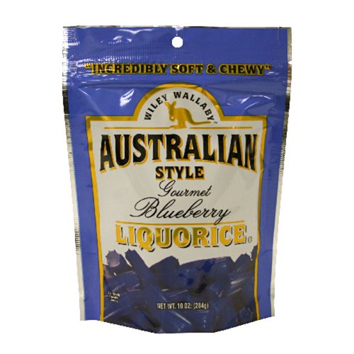 Wiley Wallaby Gourmet Australian Style Liquorice Gourmet Blueberry Liquorice, 10 ounce (Pack of 8) logo