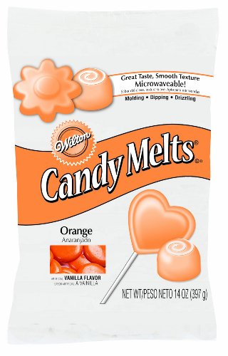 Wilton Candy Melts 14-ounce, Orange logo