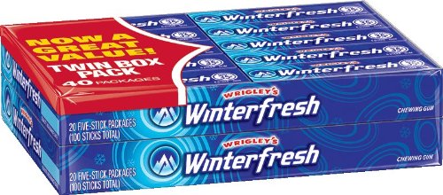 Winterfresh Chewing Gum, Winterfresh, 0.47 Ounce (Pack of 40) logo