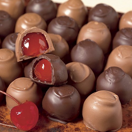 Wisconsin Cheeseman Chocolate Covered Cherries logo