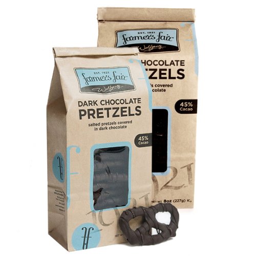 Wolfgang Farmer’s Fair Dark Chocolate Pretzels Pack (2 Bags) logo