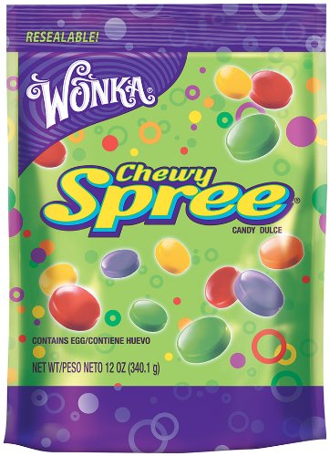 Wonka Candy, Chewy Spree, 12 Ounce (Pack of 12) logo