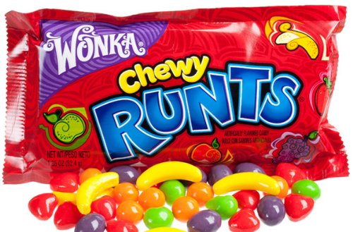 Wonka Chewy Runts, 1.85 ounce Packets,24 Count logo