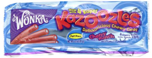 Wonka Kazoozles Chewy Candy, Cherry Punch, 1.8 ounce Packages (Pack of 24) logo