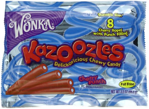 Wonka Kazoozles Chewy Candy, Cherry Punch, 3.5 ounce Packages (Pack of 24) logo