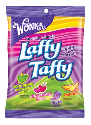 Wonka Laffy Taffy Assorted Flavors, 6 ounce Bags (Pack of 12) logo