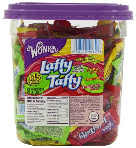 Wonka Laffy Taffy Assorted Jar, 145-count logo