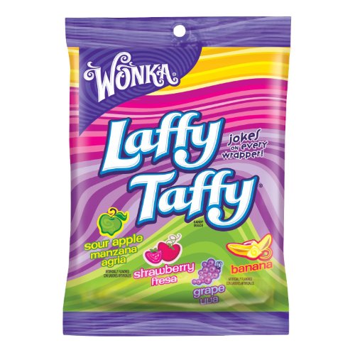 Wonka Laffy Taffy, Assortment, 4.2 ounce Peg Bag logo