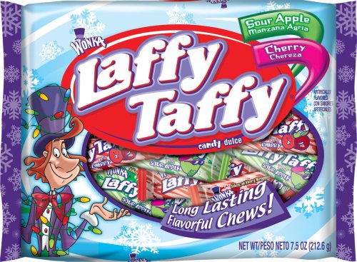 Wonka Laffy Taffy, Holiday Pack, 7.5 ounce Bags (Pack of 12) logo