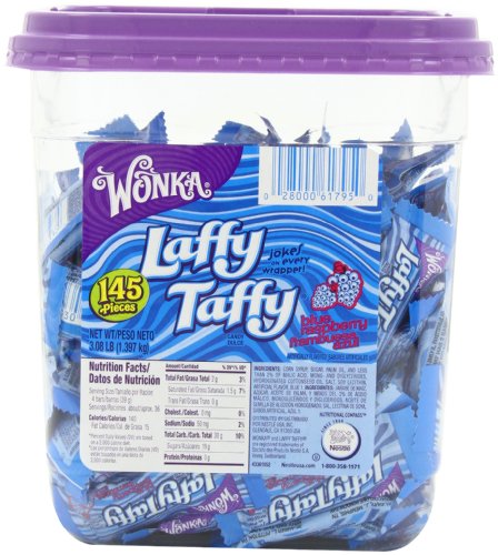 Wonka Laffy Taffy Jar, Blue Raspberry, 145-count logo