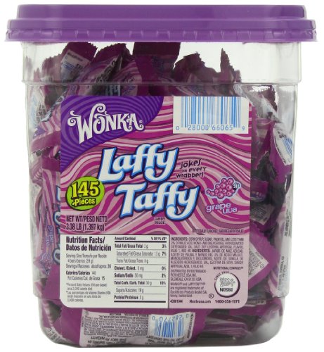 Wonka Laffy Taffy Jar, Grape, 145-count logo