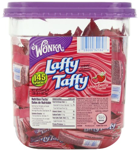 Wonka Laffy Taffy Jar, Strawberry, 145-count logo