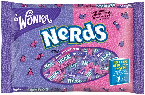 Wonka Nerds Grape Strawberry Candy, 12 ounce Bags (Pack of 6) logo