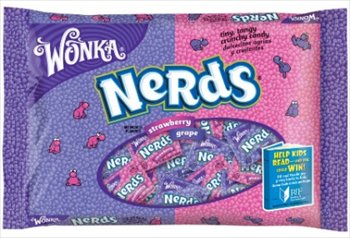 Wonka Nerds Strawberry Grape Candy 12 Oz logo