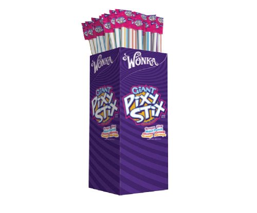 Wonka Pixy Stix, Giant, 1 ounce Straws (Pack of 100) logo