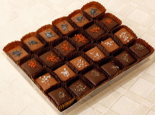 Woodhouse Chocolate – Caramels With Exotic Salts (24 Pieces) logo