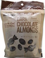 Woodstock Farms Dark Chocolate Almonds — 8.5 Oz logo